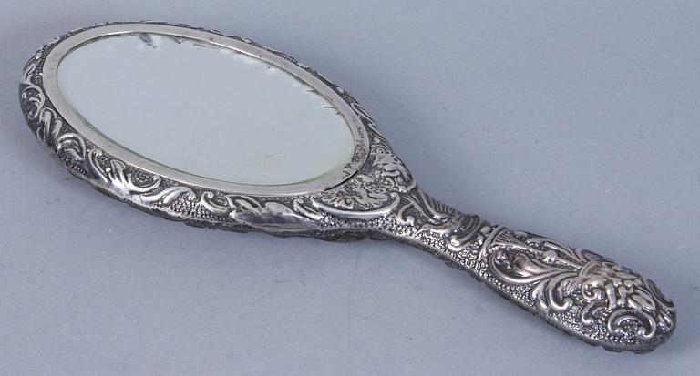 HANDSPEGEL, silver, 1900-tal.