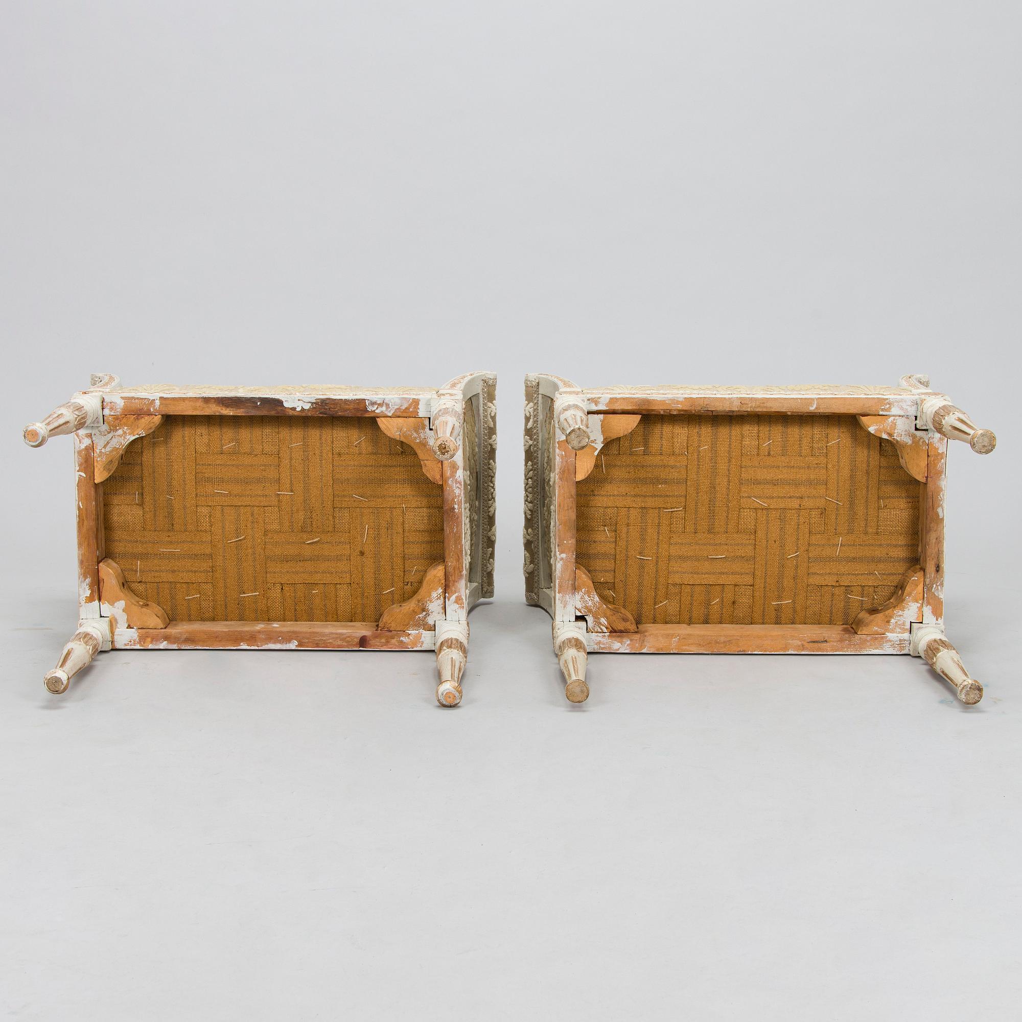 Banketter, ett par, omkring år 1800, Sengustavianska.