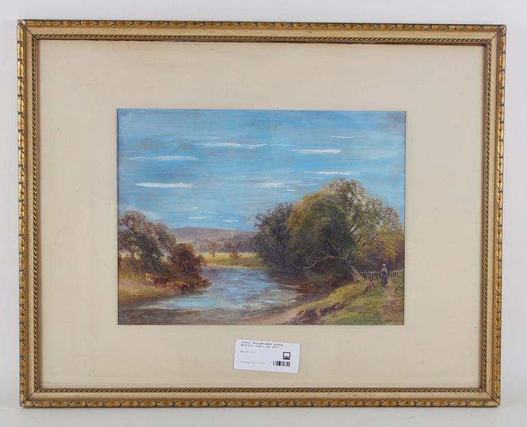 WILLIAM HENRY BORROW, akvarell, sign o dat 1890.