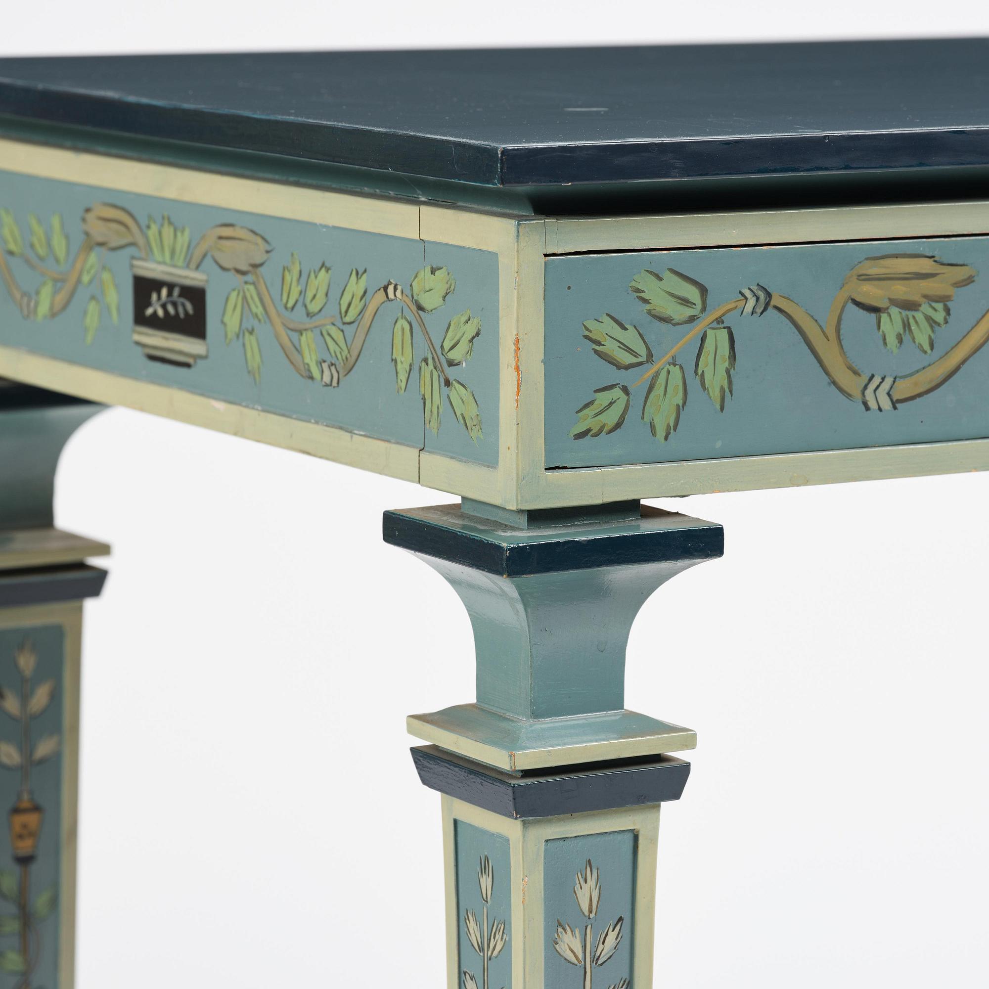 Carl Malmsten, a Swedish Grace console table, cabinetmaker Albin Johansson, Stockholm, for Villa Kvikkjokk, 1927.