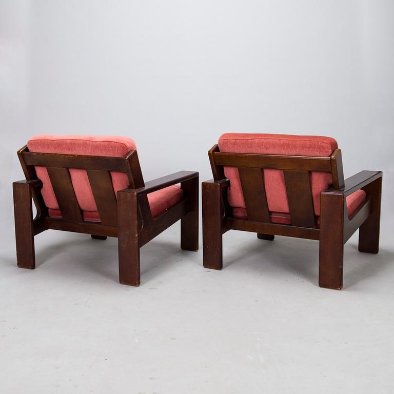 Esko Pajamies, a pair of 1970's 'Bonanza' armchairs for Asko, Finland.