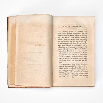 Mary Wollstonecraft "Letters written during a short residence in Sweden, Norway, Denmark". Alva & Gunnar Myrdals samling.