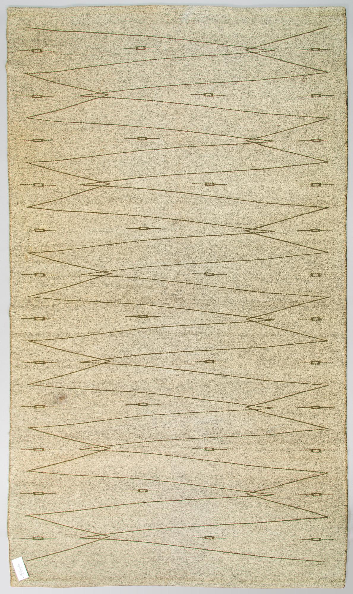 Aappo Härkönen, A 1960s flat weave rug 'Trilli' manufacturer  Mattokutomo Oy, Finland. Circa 280x165 cm.