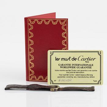 must de Cartier, Tank, armbandsur, 23,5 x 23 (30,5) mm.