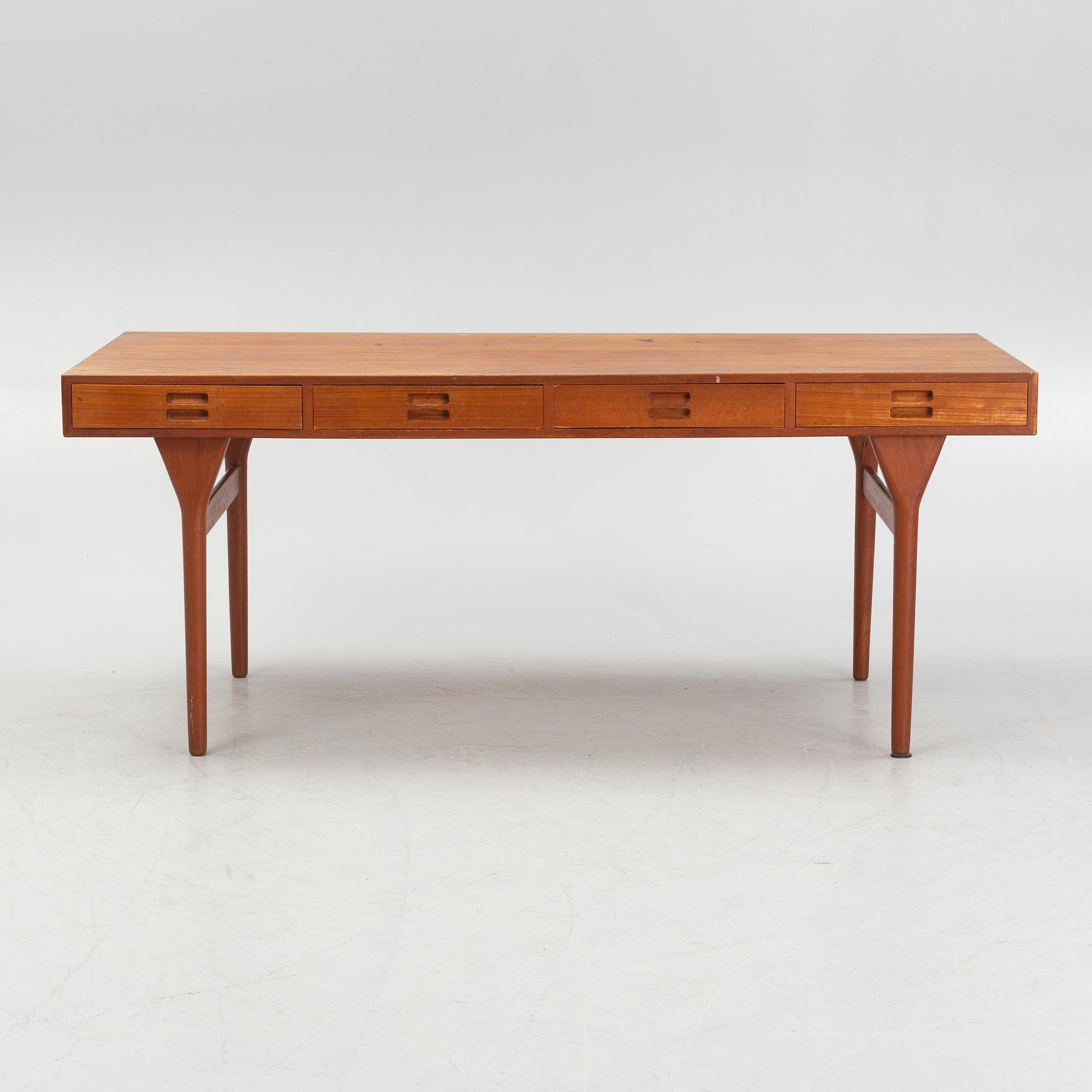 Nanna Ditzel,  a desk, Søren Willadsen Møbelfabrik, Denmark, 1950s.