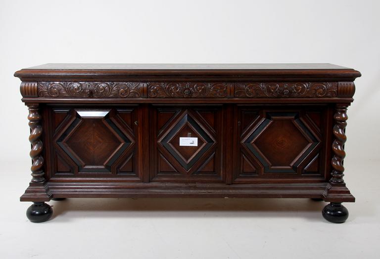 MATSALSMÖBLEMANG, 12+1 delar, barockstil.