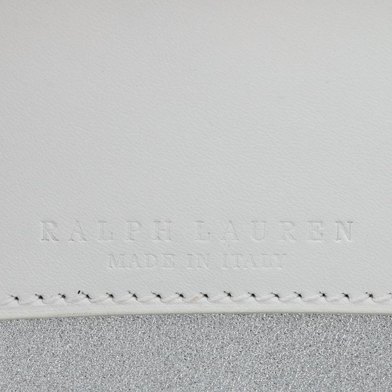 RALPH LAUREN, a white leather handbag, "Ricky bag".