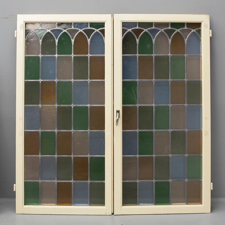 a pair of early 20th century windows.