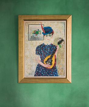 Olle Olsson-Hagalund, "Girl with mandolin".