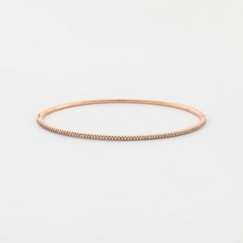 SOPHIE GYLLENHAMMAR, armring med briljantslipade diamanter, totalt 0.22 ct.