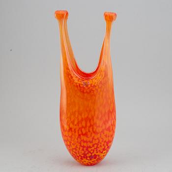 Kjell Engman, a glass vase from Kosta, Sweden.
