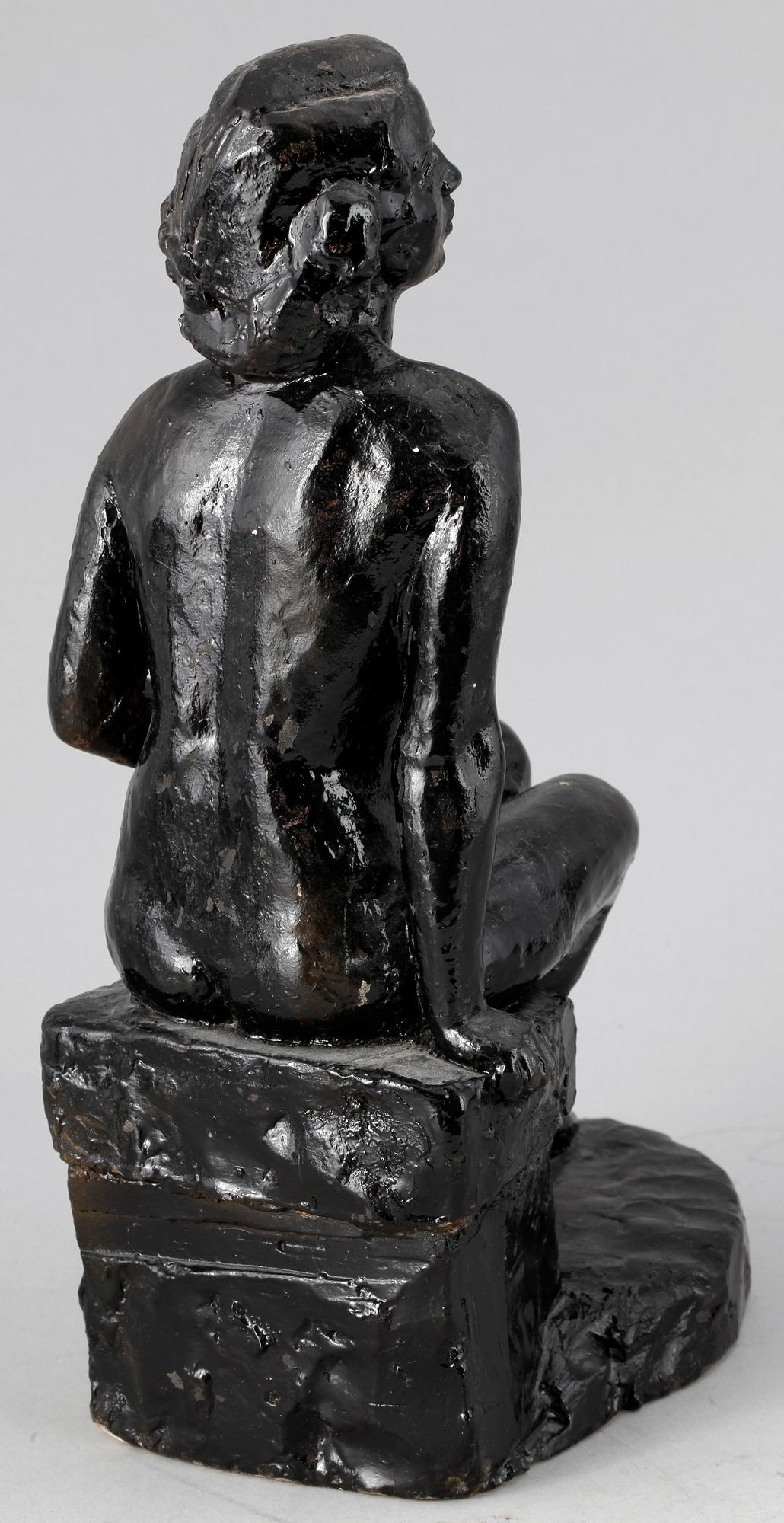 EDVIN ÖHRSTRÖM. Skulptur, gips, sign.