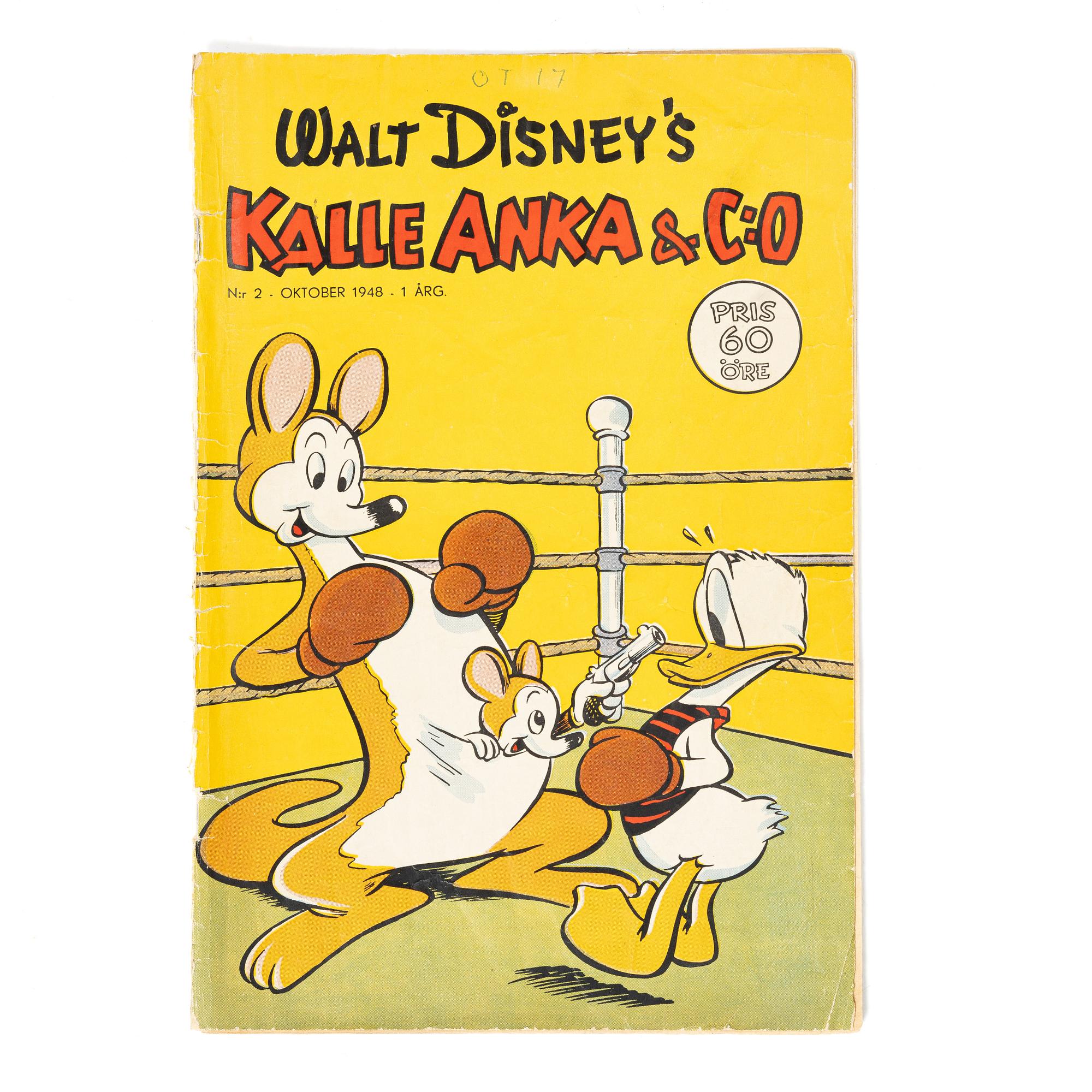 Comic book, Kalle Anka & Co, no. 2, 1948.