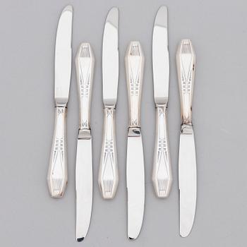 A 59-piece set of 'Suomi' silver cutlery, Kultateollisuus, Turku 1997-2010.