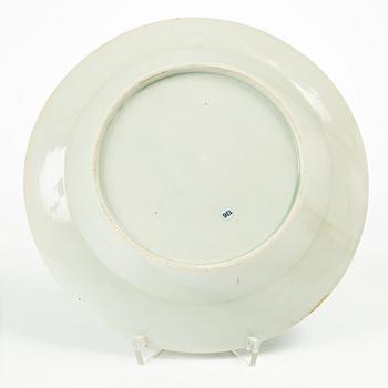 Tallrik, porslin, Kina, Qingdynastin, Kangxi (1662-1722).