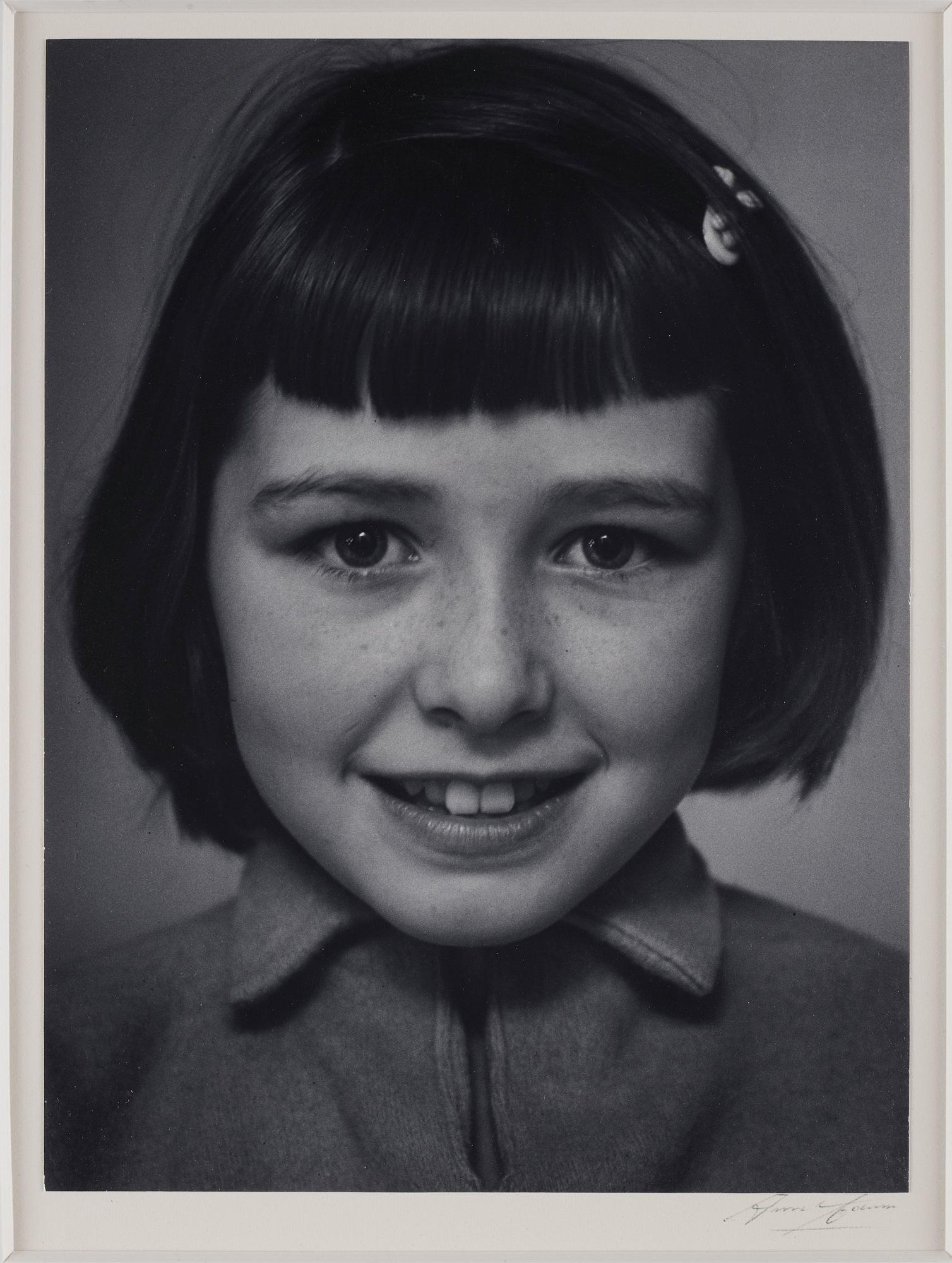 Ansel Adams, "Portrait - Girl", probably 1950's.