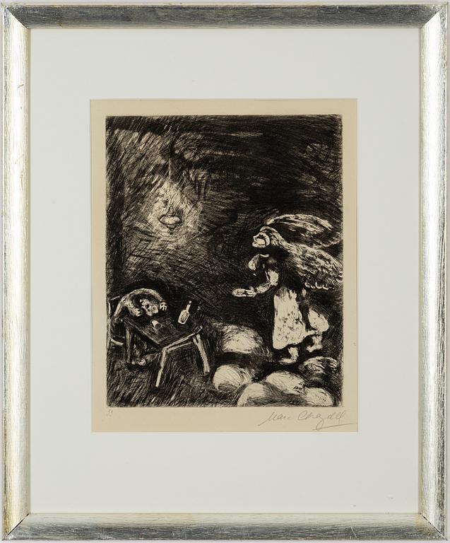 Marc Chagall, etching, signed in pencil.