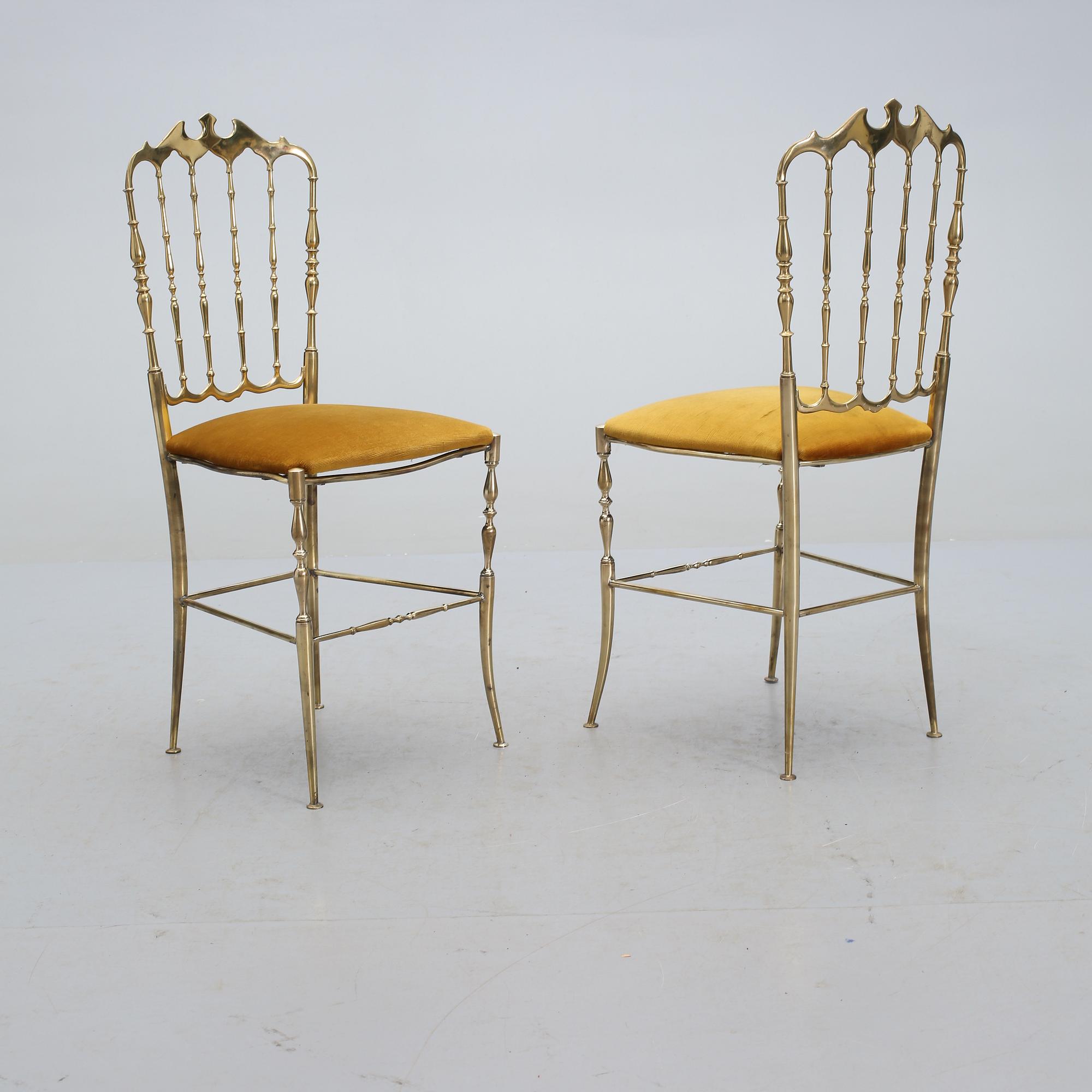 STOLAR, 2 st, Chiavari, Italien, 1900-talets mitt/andra hälft.