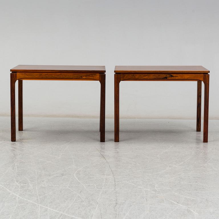A pair of rosewood sidetables from Svensk Möbelindustri SMI, 1960's.