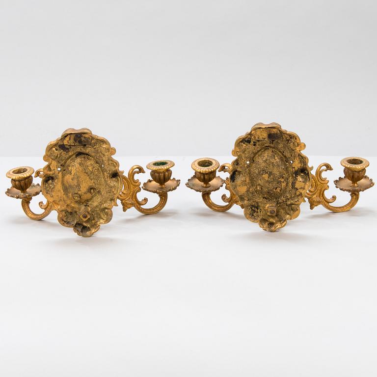 A pair of wall sconces from the last quarter of the 19th Century.