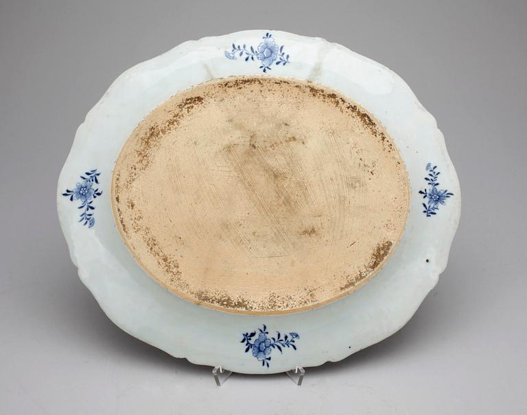 STEKFAT, kompaniporslin. Qing dynastin, Qianlong (1736-95).