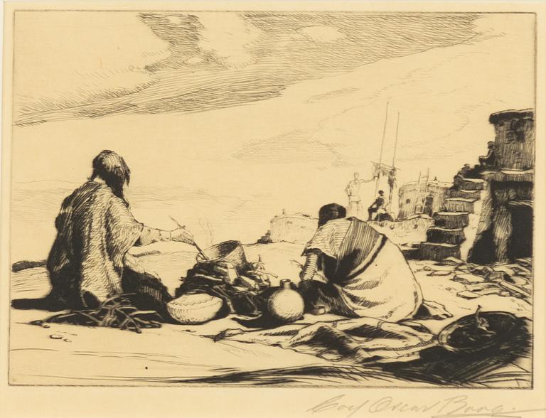 Carl Oscar Borg, By the Fire.