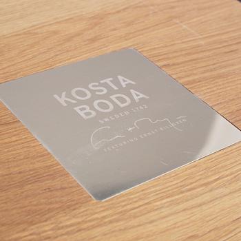 Ernst Billgren, skulptur, glas, "And i Vas", Kosta Boda, numrerad 15/30, signerad.