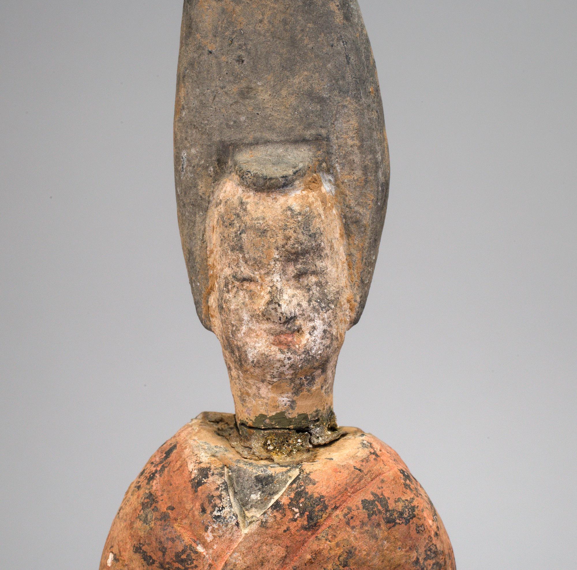 A pair of grave figurines, China, probably Tang Dynasty (608-918).
