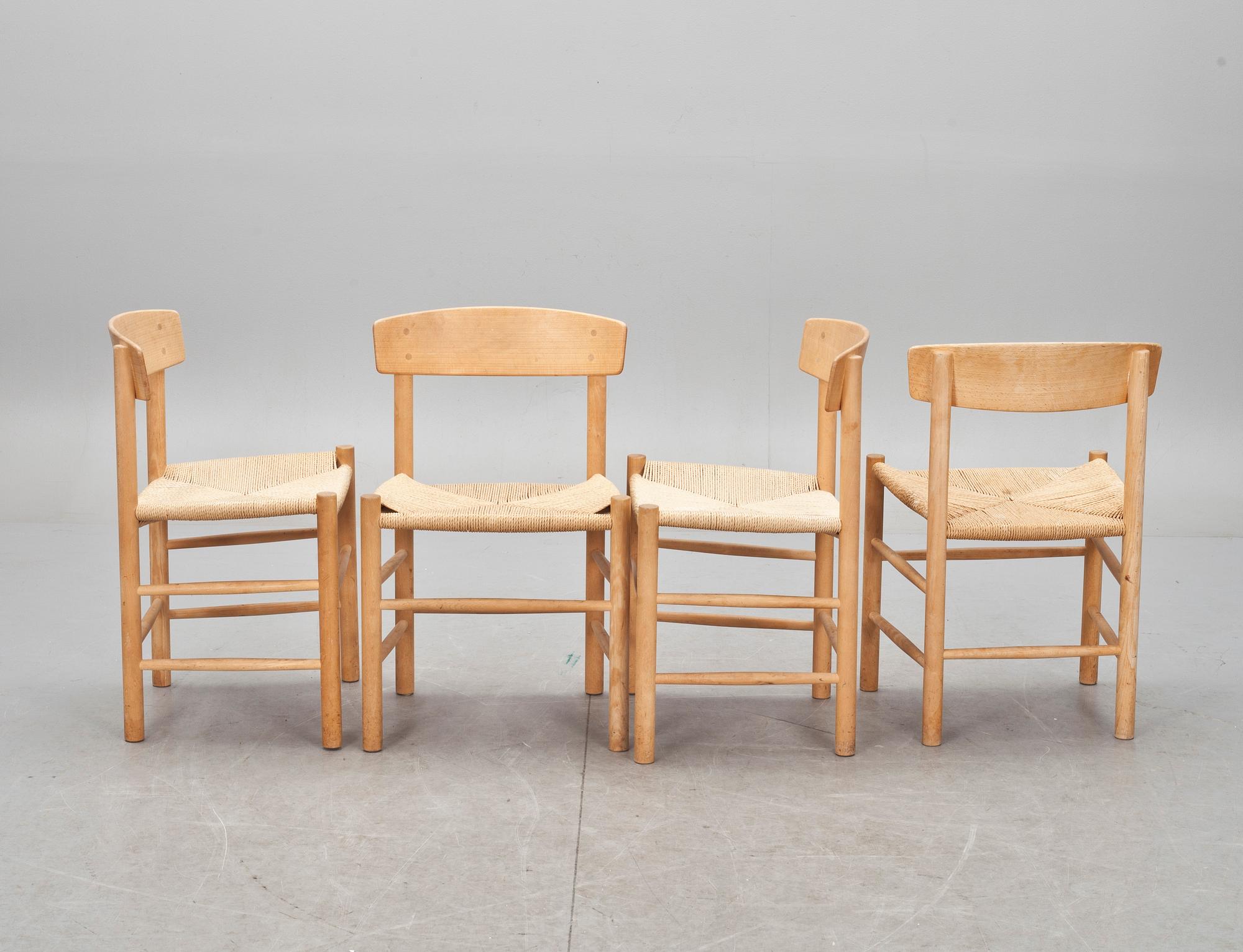 STOLAR, 4 st, Börge Mogensen, 1900-talets andra hälft.