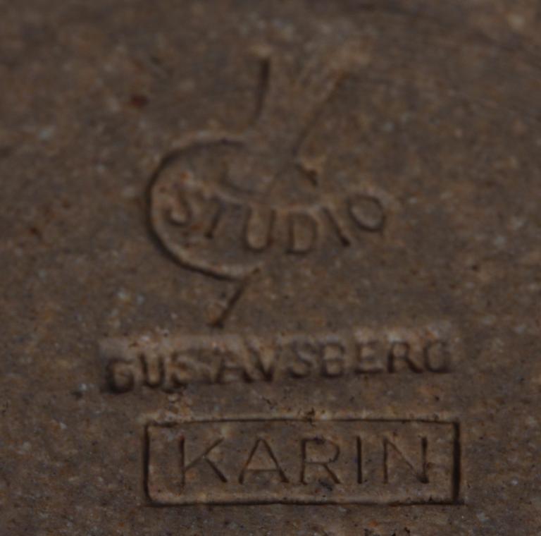 PARTI STENGODS, 2 delar, Lisa Larson resp Karin Björquist, Gustavsberg.