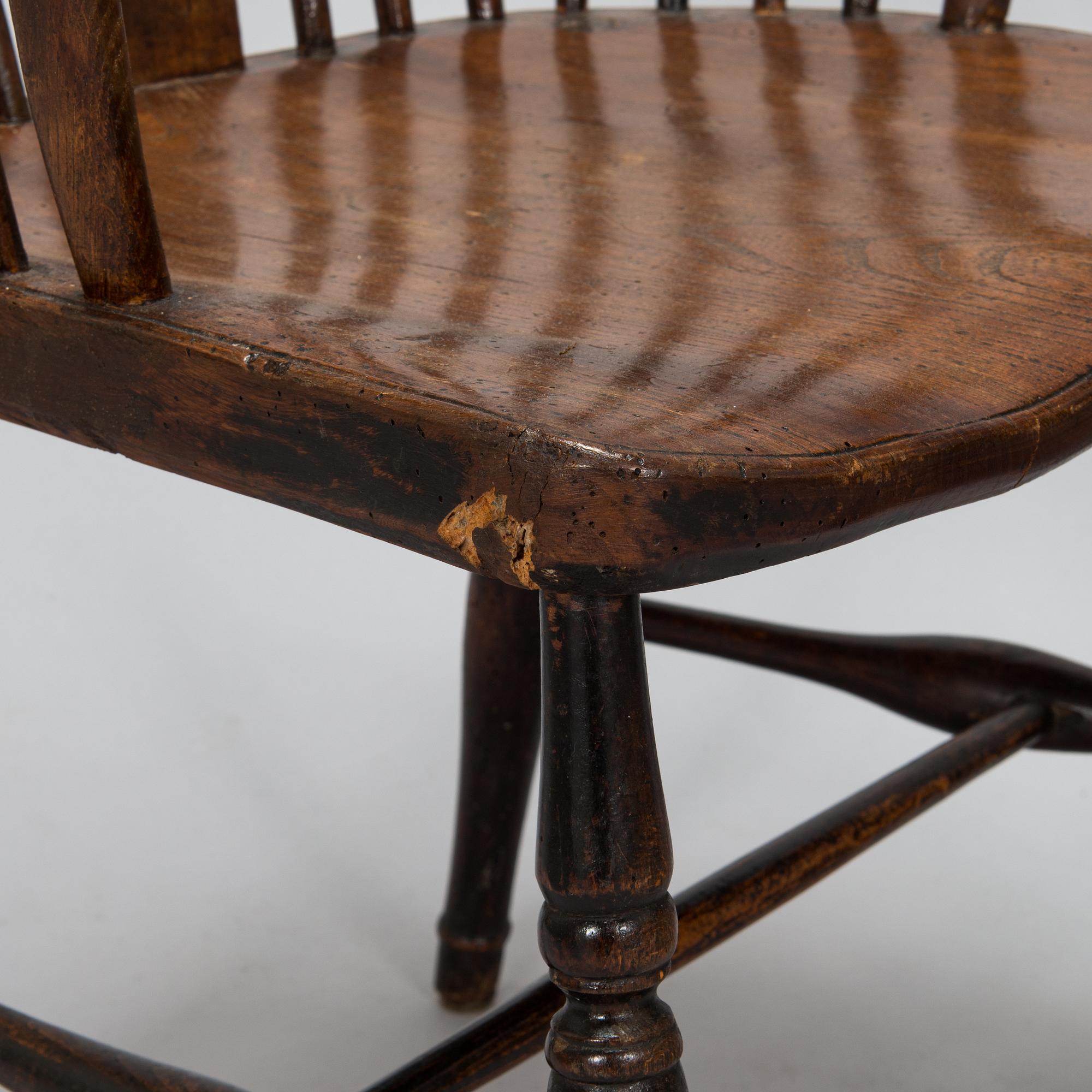 Four 'Windsor-chairs turn of 20th century.