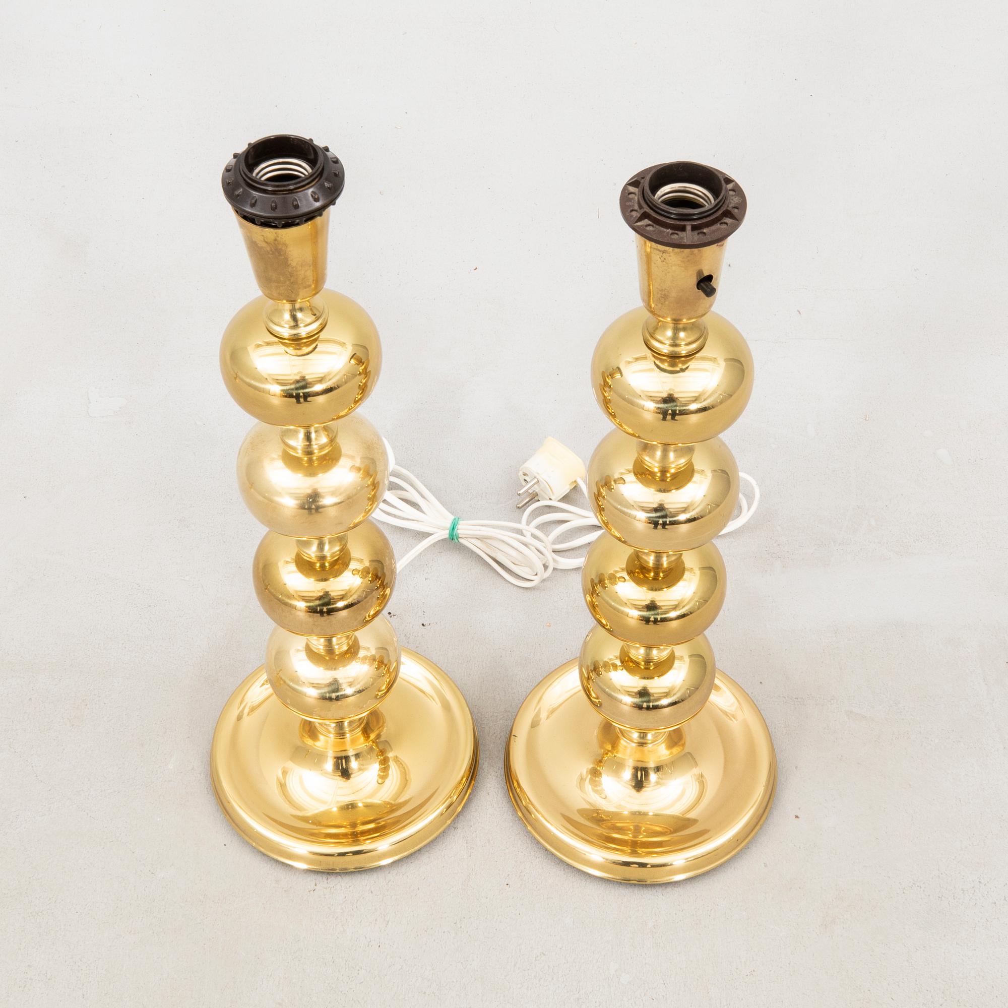 Table lamps, a pair from the second half of the 20th century.