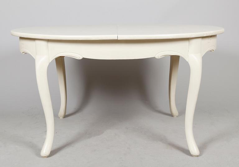 MATSALSMÖBEL, 11 delar, rokokostil, 1900-talets första  hälft.
