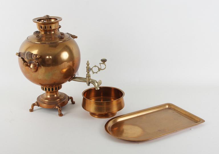 SAMOVAR, mässing. Ryssland.