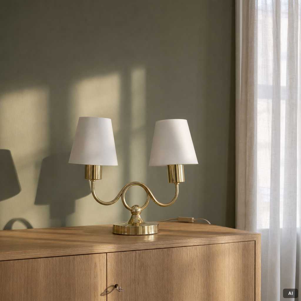 Josef Frank, Table lamp, model 2483, "The Jewel", Svenskt Tenn.