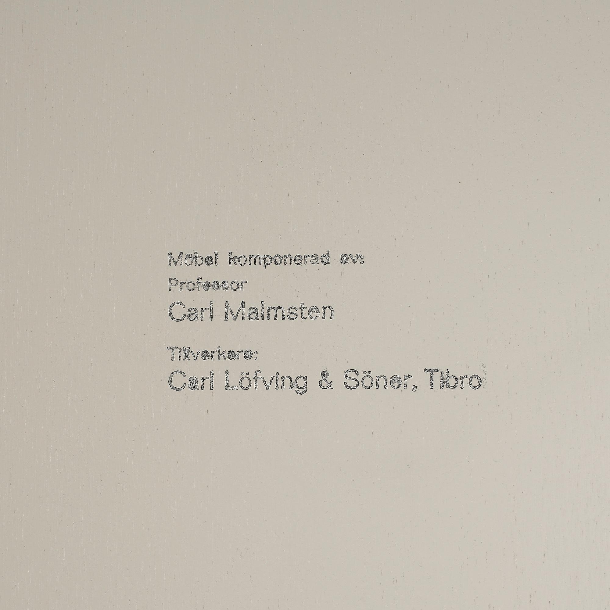 SOFFBORD, "Ovalen", Carl Malmsten, Lövig & Söner, Tibro.