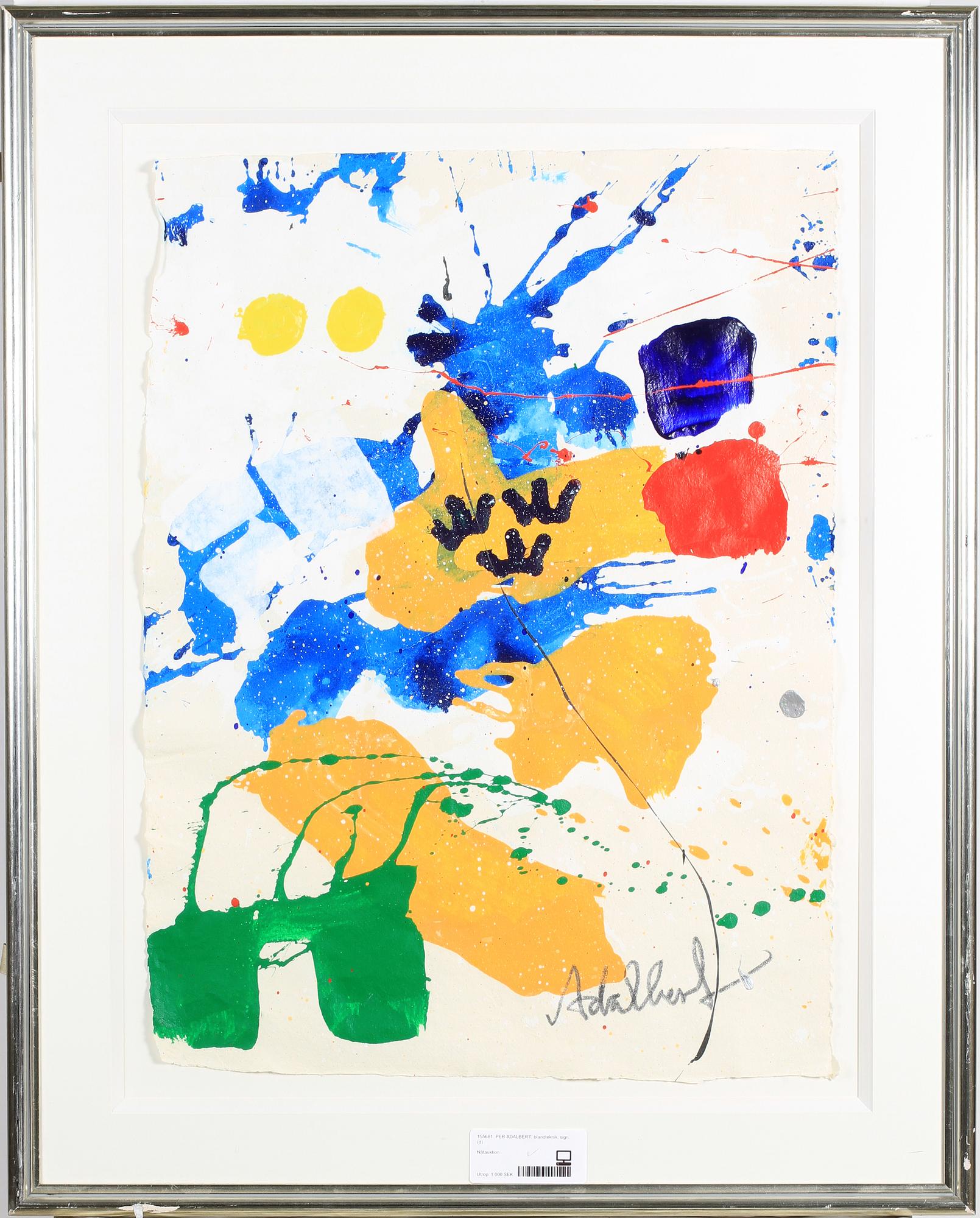 PER ADALBERT, blandteknik, sign.