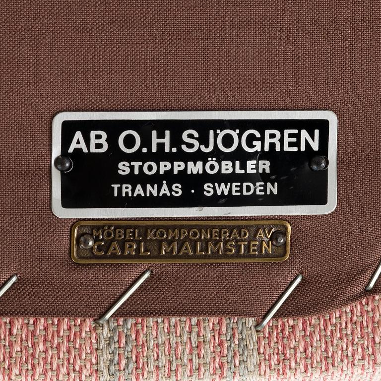 Carl Malmsten, Armchair, “Farmor”, AB O.H. Sjögren, second half of the 20th century.