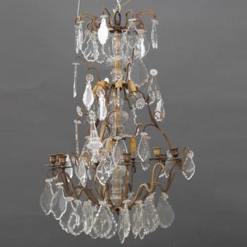 A Baroque style chandelier, early 20th Century.