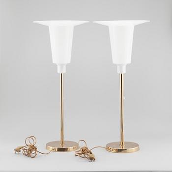 A pair of table lamps by Bergboms, second half of the 20th cenutry.