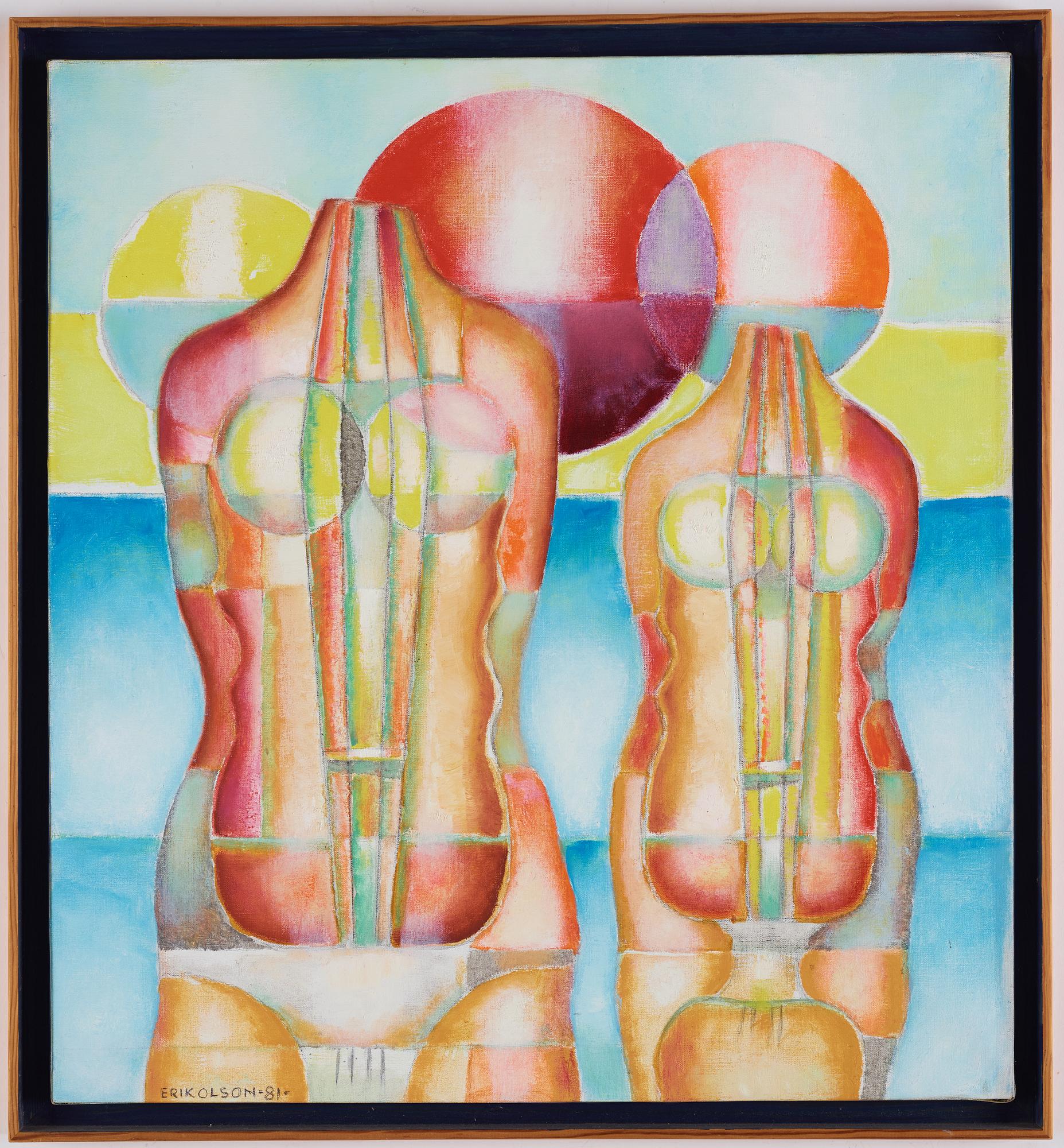 Erik Olson, oil on canvas, signed and dated -81.