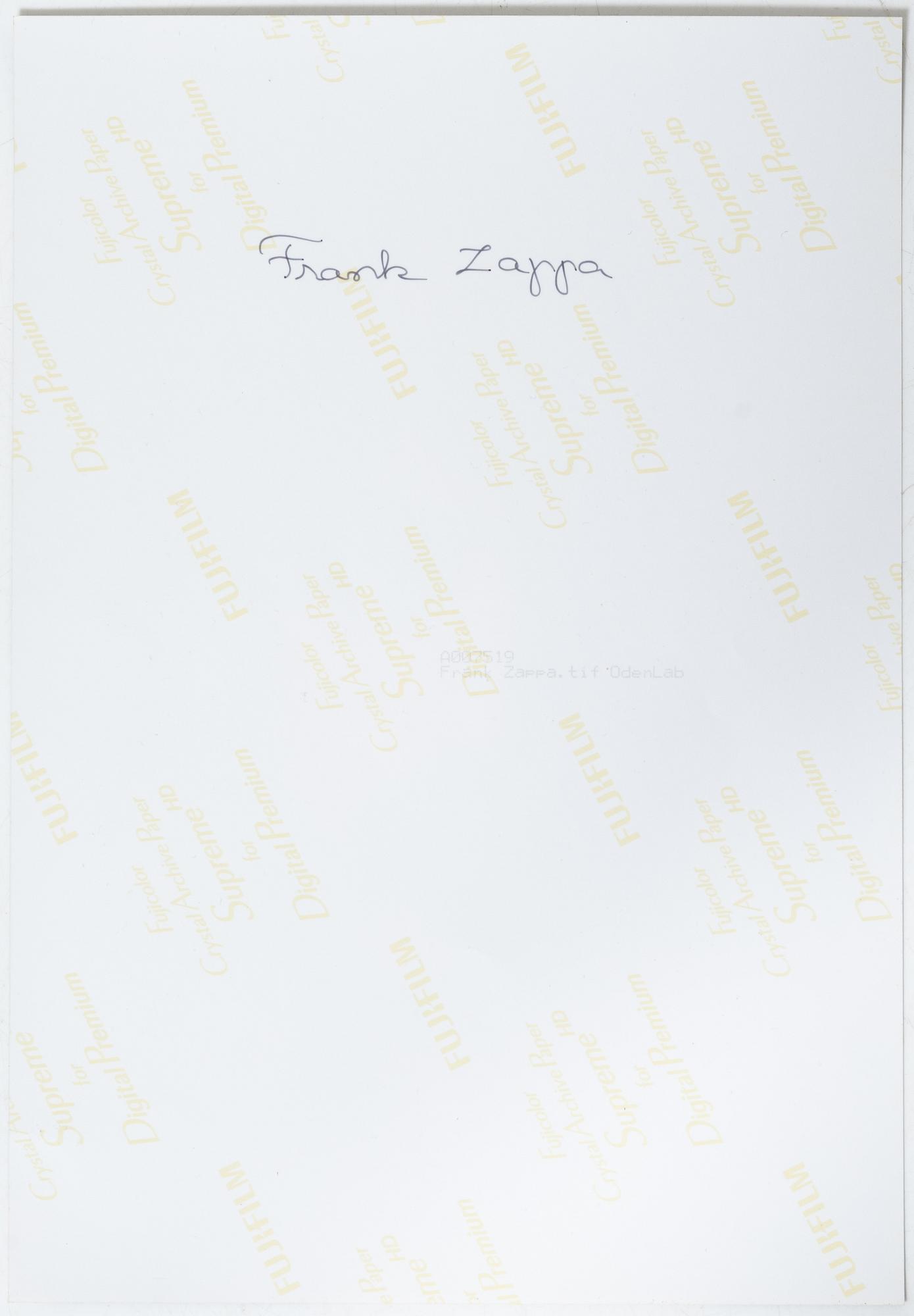 Ewa Rudling, 'Frank Zappa'.