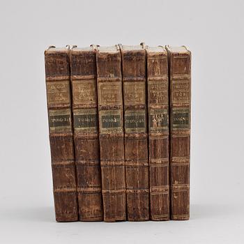 BOKVERK, 6 vol, Sven Hedin, Vetenskapshandlingar för läkare och fältskärer, 1798.