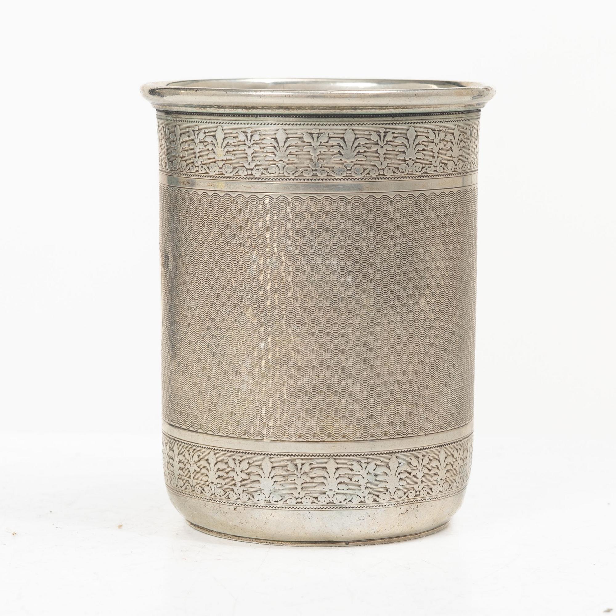 A Finnish silver beaker, mark of Otto Roland Mellin, Helsinki, 1882.