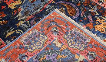 A figural Ziegler carpet, 299 x 204 cm.