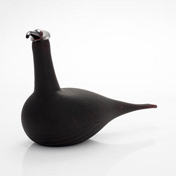Oiva Toikka, a 'Curlew' glass bird, second quality, signed O. Toikka Nuutajärvi II.