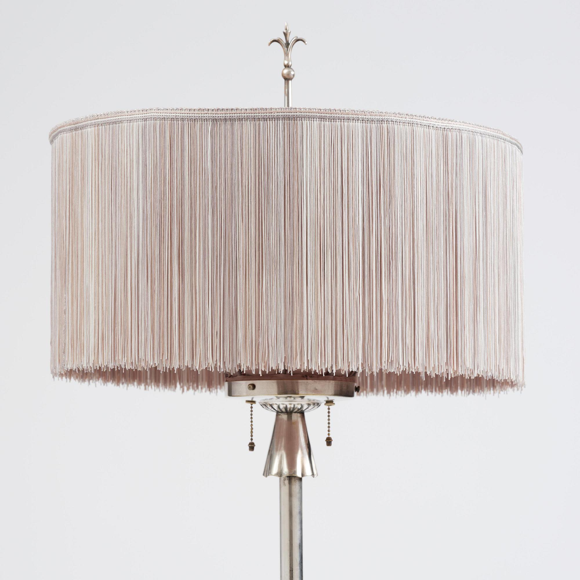Elis Bergh, a Swedish Grace floor lamp, C.G. Hallberg, Stockholm, 1920s.