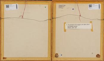 MAX WALTER SVANBERG, 2 bläckteckningar, signerade och daterade 59.