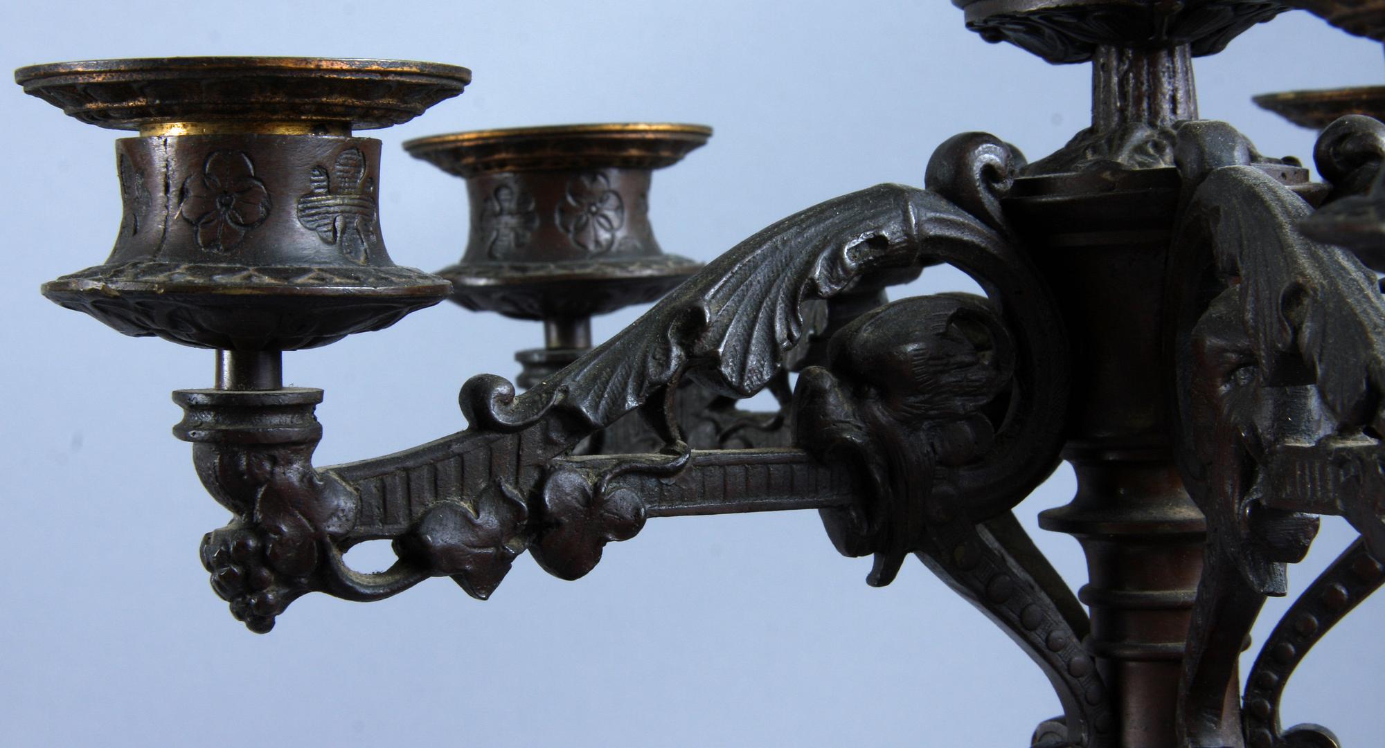KANDELABRAR, ett par, nyrenässans, 1800/1900-tal.