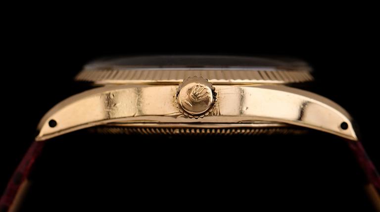 ARMBANDSUR, 18 k guld, Rolex Oyster Perpetual, Bombay 6590, 1900-talets mitt.